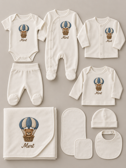 10'lu Hastane Çıkışı Seti 100% Organik Cotton