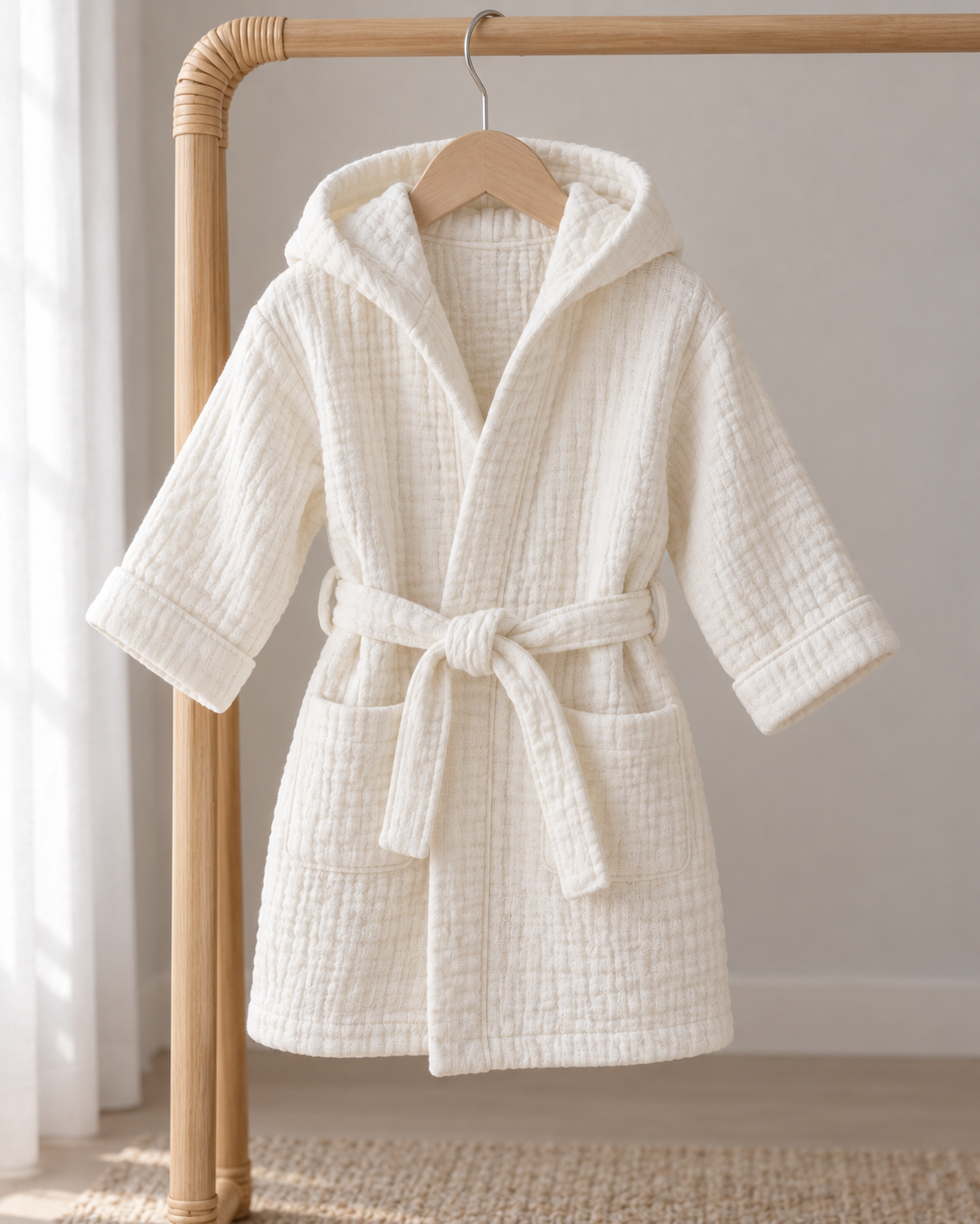 Müslin İsimli Bornoz 100% Organik Cotton